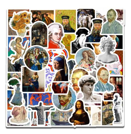 Стикеры Искусство 50 шт