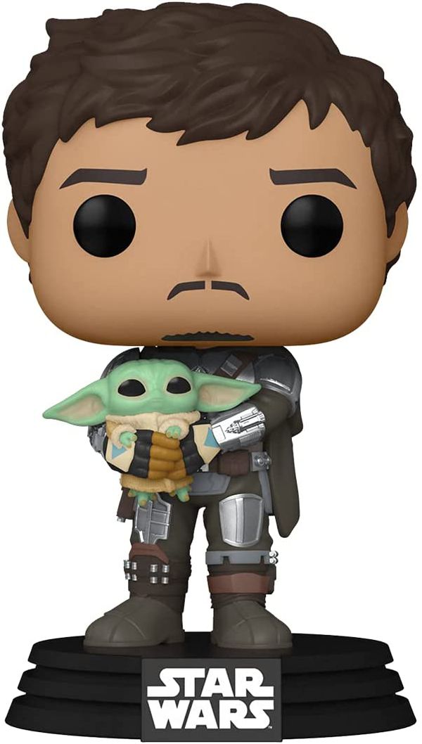 Фигурка Funko POP! Мандалорец с Грогу (Star Wars - Mandalorian with Grogu)