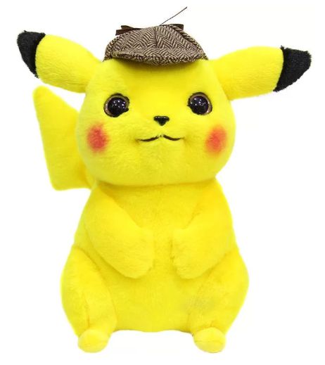 Мягкая игрушка Пикачу Детектив, короткошерстный (Pokémon Detective Pikachu)
