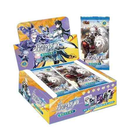 Коллекционные карточки Honkai:Star Rail Тир 2, 8 штук в бустере (Бустер с Цзин Юанем)