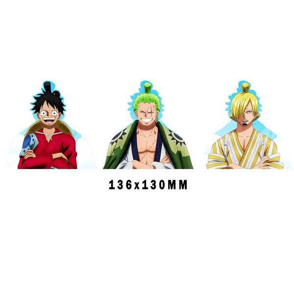 3D стикер One Piece - Луфи и Санджи (Большой Куш)