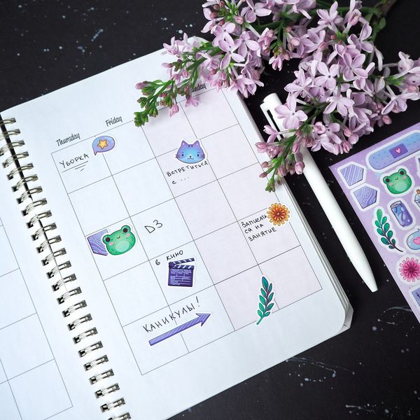 Набор стикеров Еженедельный (Weekly), Q-pack No kid's изображение 3
