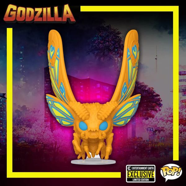 Фигурка Funko POP! Мотра (Mothra Black Light - Godzilla:King of the Monsters) EE Exclusive изображение 3