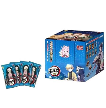 Коллекционные карточки Demon Slayer Тир 3 Синий Бокс (Клинок рассекающий демонов) Dino