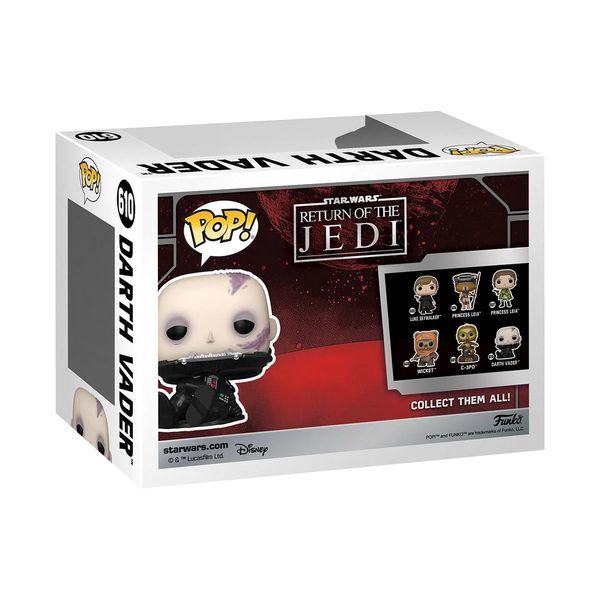 Фигурка Funko POP! Звёздные Войны - Дарт Вейдер без маски (Star Wars: RotJ 40th - Darth Vader) изображение 3