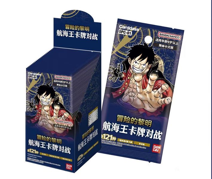 Коллекционные карточки One Piece - Япония Bandai - 1 бустер (Большой Куш)