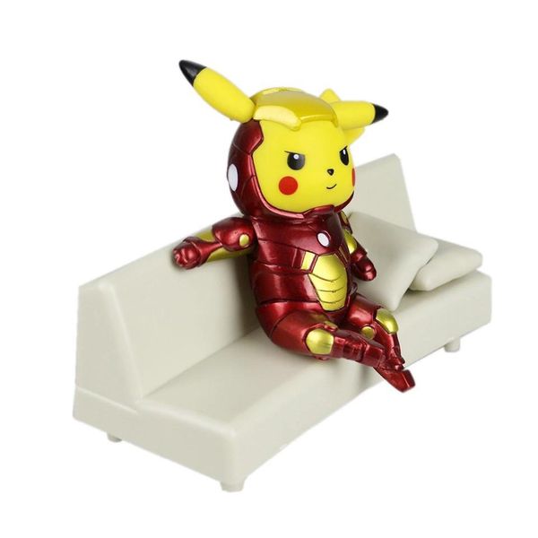 Фигурка Пикачу - Железный Человек на диване (Pikachu Iron Man) изображение 2