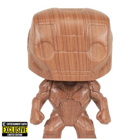 Фигурка Funko POP! Железный Человек - Эксклюзив под дерево (Iron Man Wood Deco Exclusive) изображение 2