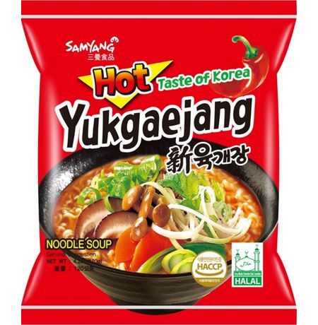 Лапша Samyang Юккедян Рамен, острая 120 г