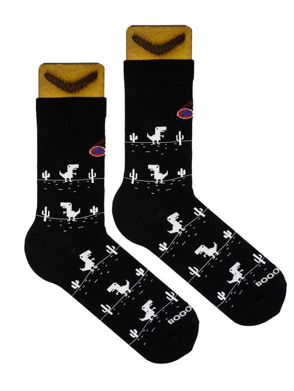 Носки Динозавры, черный (размер 34-39), BOOOMERANGS