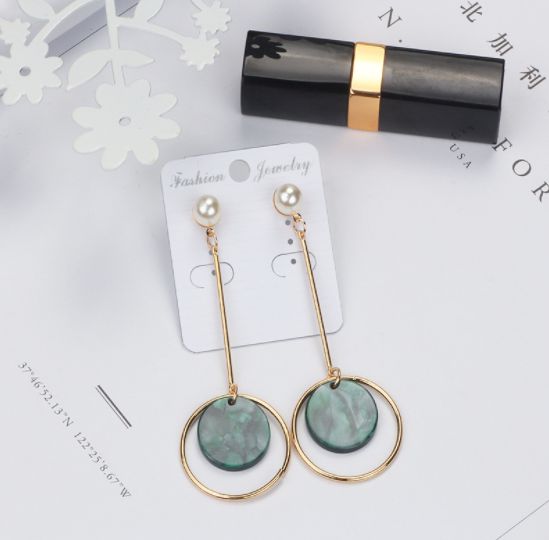 Серьги Жемчужина и круги