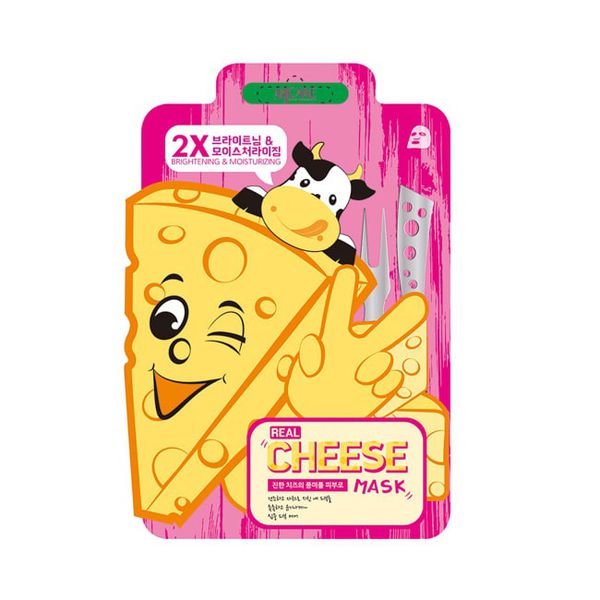 Маска для лица Real Cheese, осветляющая