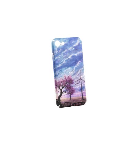 Чехол для iPhone 7/8 Небо, дерево и ветряные мельницы