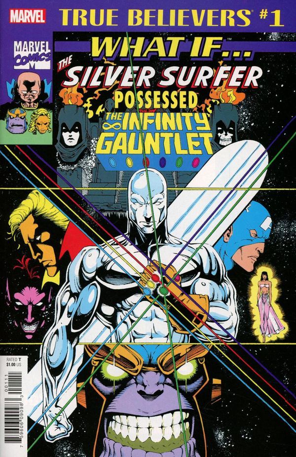 True Believers: What if... The Silver Surfer possessed The Infinity Gauntlet?