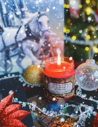 Свеча Гарри Поттер - Рождество в Хогвартсе, ароматическая (Harry Potter)