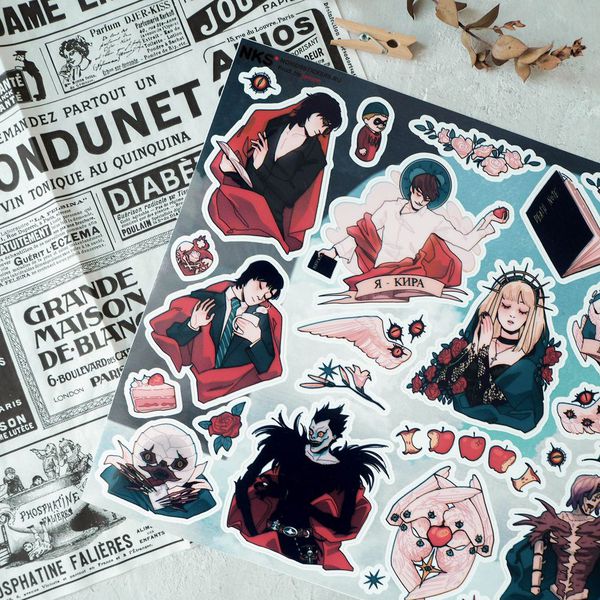 Стикеры Тетрадь Смерти (Death Note) наклейки NKS изображение 3