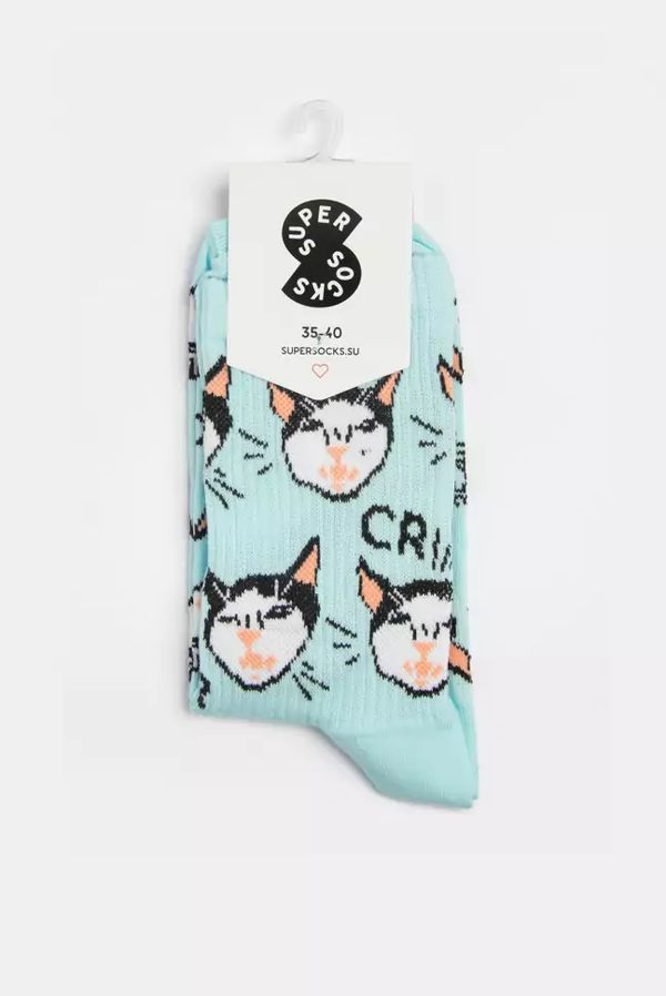 Носки SUPER SOCKS Мем кот Кхр-р-р (размер 35-40)