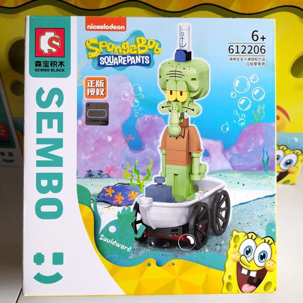 Сборный конструктор Sembo Block - Сквидвард (SpongeBob SquarePants)
