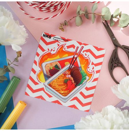 Стикер Доширак с говядиной No kid's