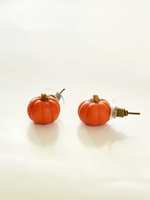 Серьги Тыква, гвоздики