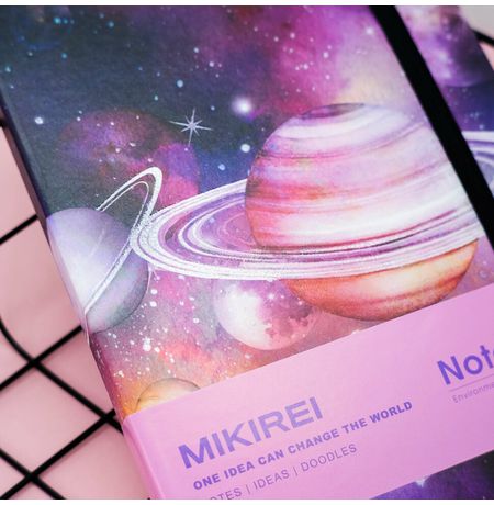 Блокнот Планеты - Сатурн (Planets), розовый изображение 2