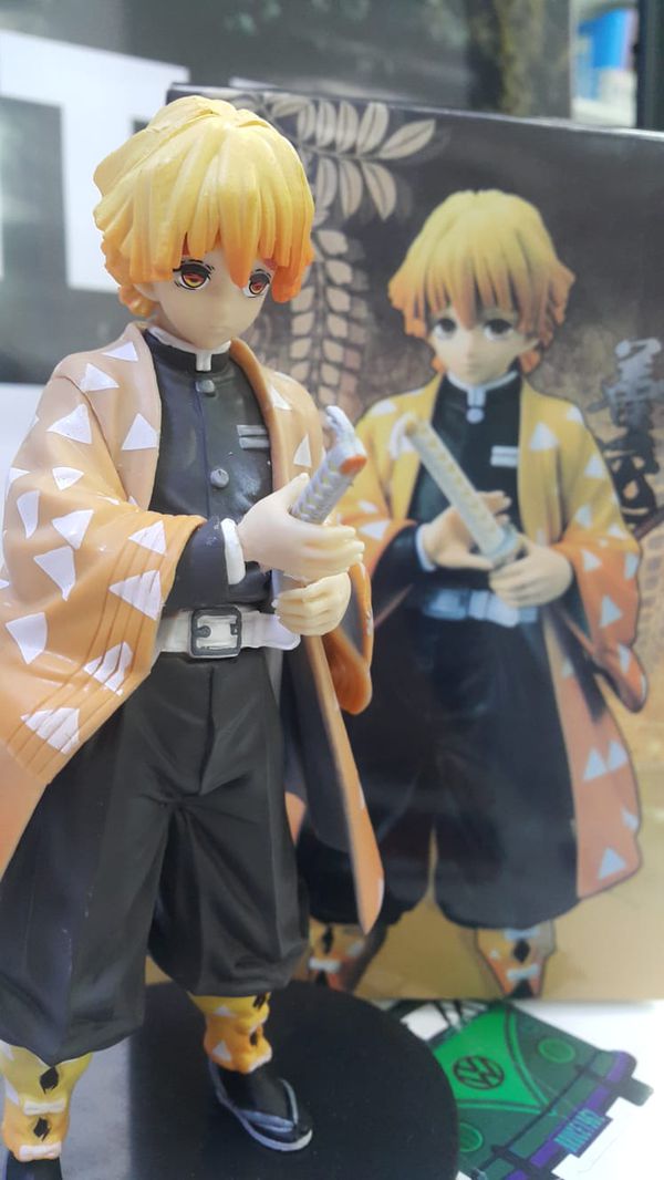 Фигурка Клинок рассекающий демонов - Зеницу Агацума (Demon Slayer Kimetsu no Yaiba) 18 см УЦЕНКА изображение 2