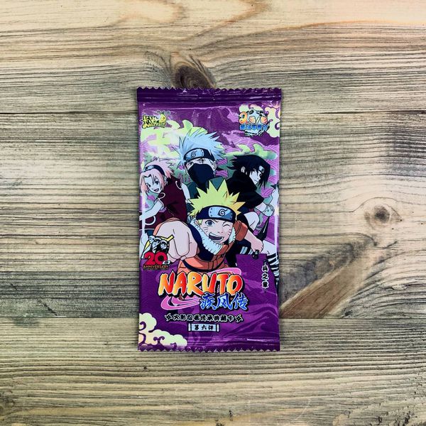 Коллекционные карточки Наруто Тир 2 Серия 6 (Naruto) 5 шт в бустере изображение 2