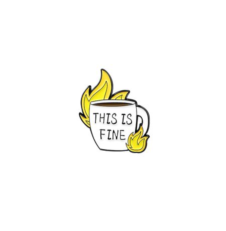 Значок This is fine Кружка
