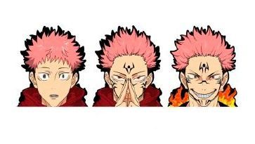 3D стикер-мини Магическая Битва - Итадори и Сукуна (Jujutsu Kaisen)