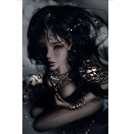 Артбук Призрачный Клинок. Иллюстрации WLOP. Тёмная синева (GhostBlade) изображение 3