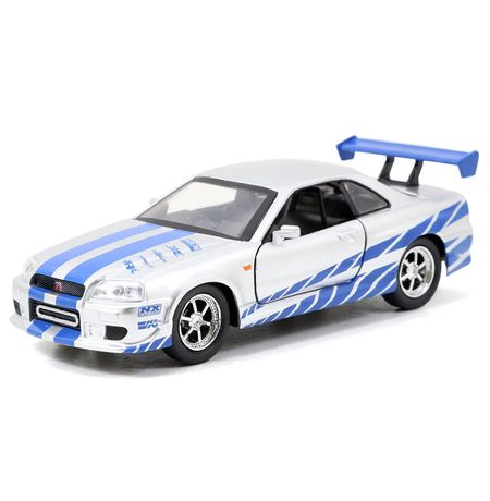 Коллекционная металлическая (Die Cast) модель Brian's Nissan Skyline GTR R34 1:32 (Fast & Furious) изображение 2