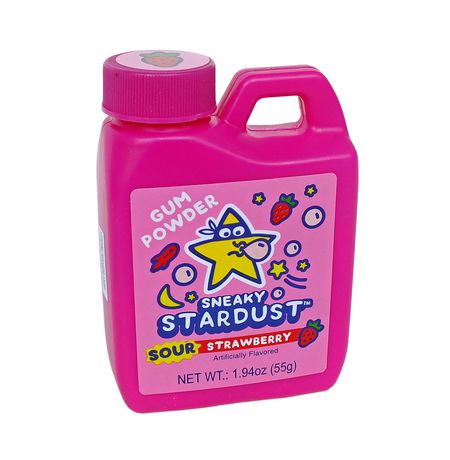 Жевательная резинка Sneaky Stardust sour, клубника (порошок)