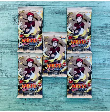 Коллекционные карточки Наруто Серия 5 Тир 3 (Naruto) Набор из 5 бустеров изображение 2