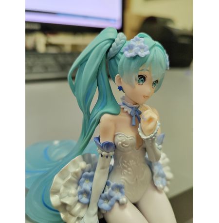 Фигурка Хацунэ Мику (Hatsune Miku - Flower Fairy Nemophila Noodle Stopper) 15 см УЦЕНКА изображение 3