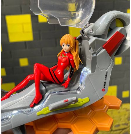 Фигурка Евангелион - Аска в кабине пилота (Pizza Hut x EVANGELION) 13 см лицензия изображение 3