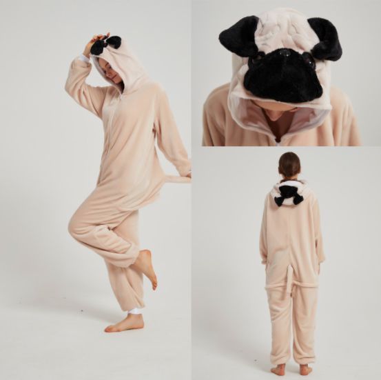 Пижама кигуруми Мопс, плюшевая