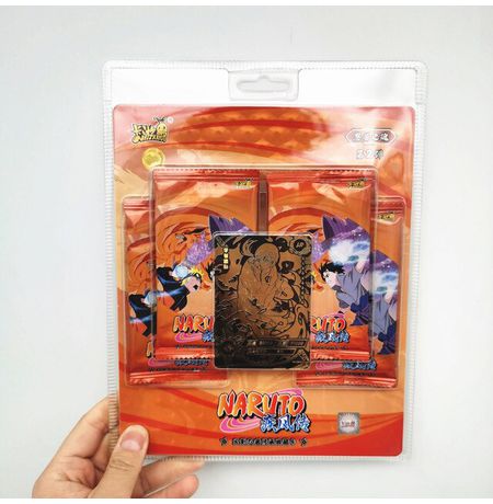 Блистер с коллекционными карточками Наруто Серия 4 - Тир 3, Премиум - 4 бустера (Naruto)