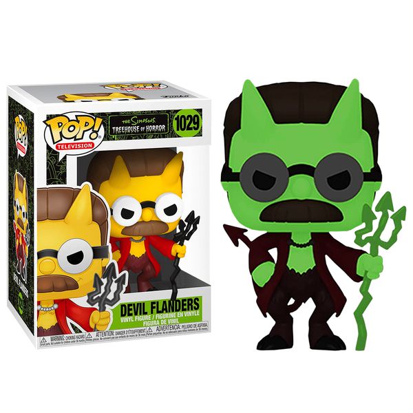 Фигурка Funko POP! Симпсоны - Фландерс Дьявол Эксклюзив, светится в темноте (The Simpsons)