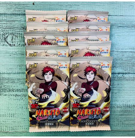 Коллекционные карточки Наруто Серия 5 Тир 3 (Naruto) Набор из 10 бустеров изображение 4