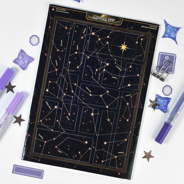 Наклейки Созвездия (Cosmic Map), стикеры NKS D-Pack