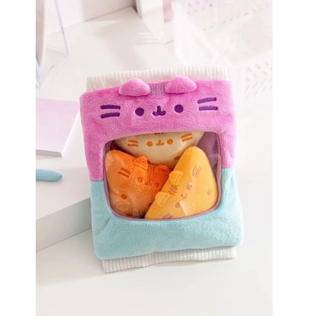 Мягкая игрушка Кот Пушин Сумка с чипсами начос (Pusheen Cat) 20 см