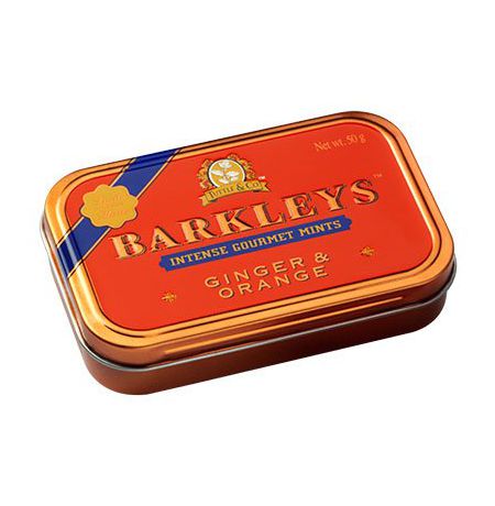 Леденцы BARKLEYS Mints Имбирь Апельсин, 50гр