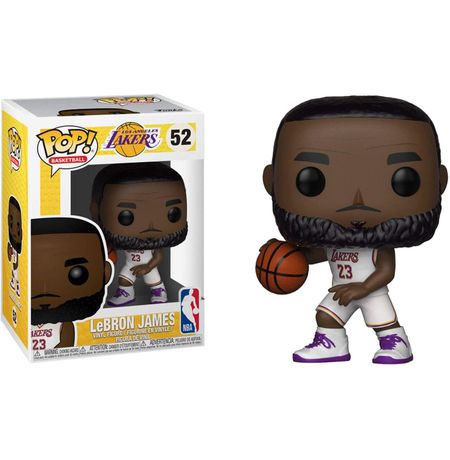 Фигурка Funko POP! Леброн Джеймс Лейкерс (NBA Lakers LeBron James White Uniform)