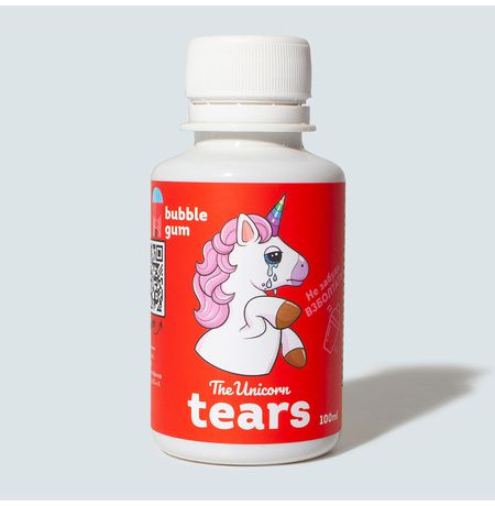 Сироп The Unicorn tears, Bubble Gum, с блестками
