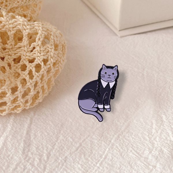 Значок Котик Уэнсдей изображение 2