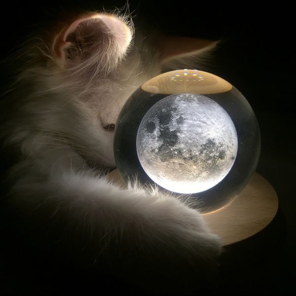 Светильник Луна в стекле (УЦЕНКА)