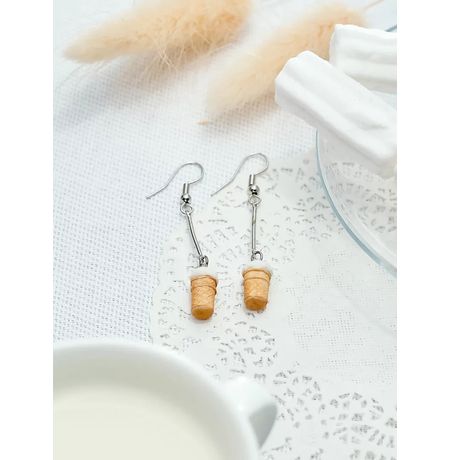 Серьги Вафельный стаканчик изображение 2
