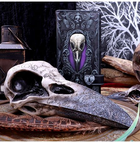 Статуэтка Череп ворона (Edgar's Raven Skull) изображение 4