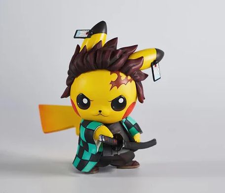 Фигурка Клинок рассекающий демонов - Пикачу Танджиро (Pikachu Tanjiro -  Demon Slayer) 13 cм