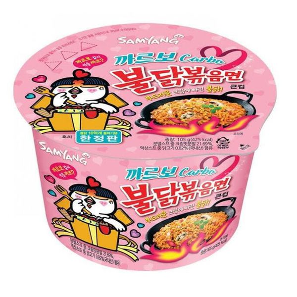 Лапша Samyang острая со вкусом курицы в соусе карбонара